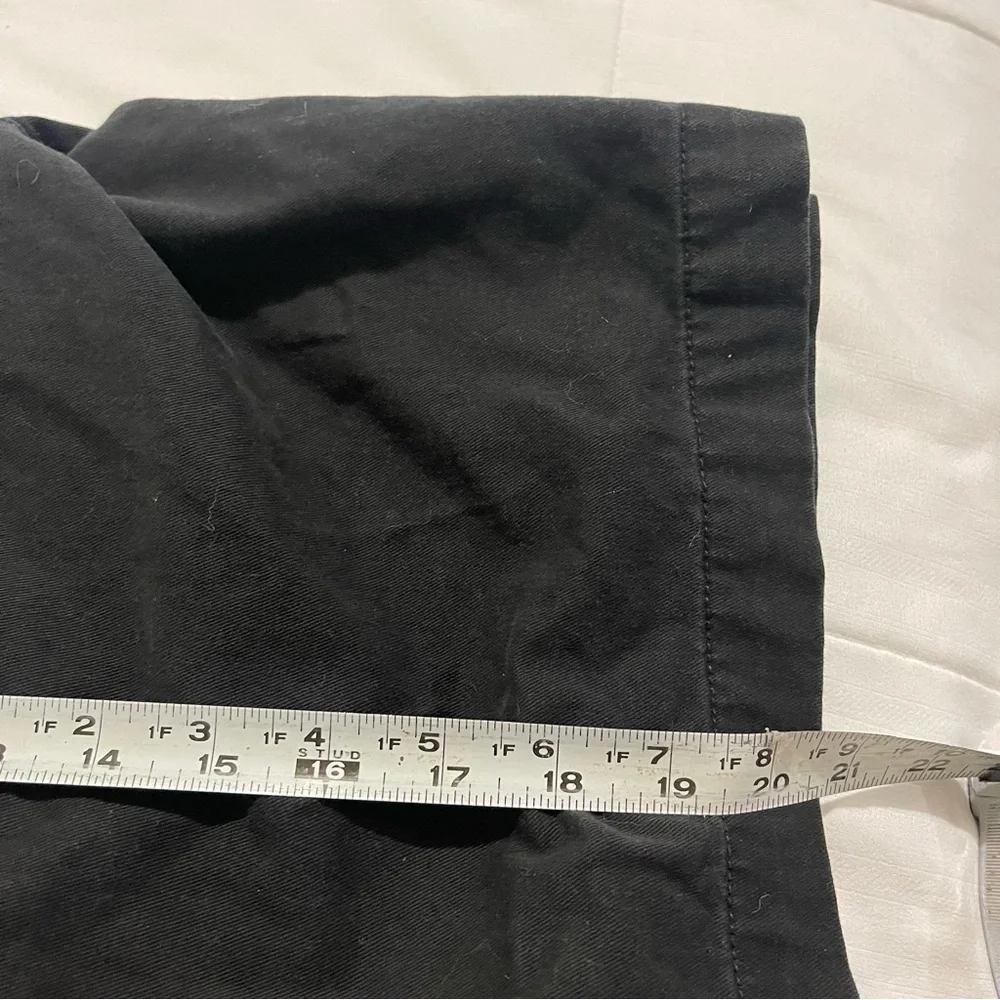 Merona Shorts‎ Men Size 38 Black Cotton Chino Solid Casual Lightweight Pockets